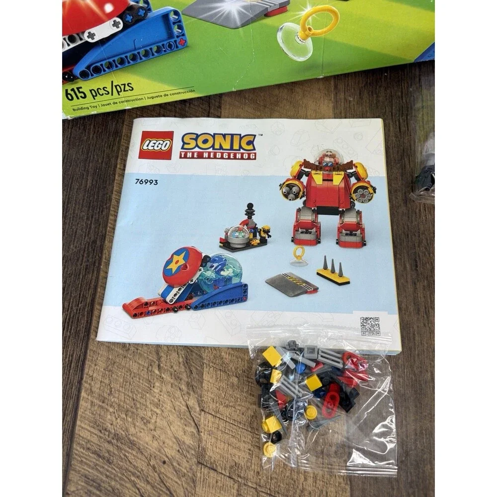 LEGO Sonic Vs. Dr. Eggman's Death Egg Robot (76993) 100% Complete - Open Box!